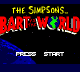 Simpsons, The - Bart vs. The World (USA, Europe) Title Screen